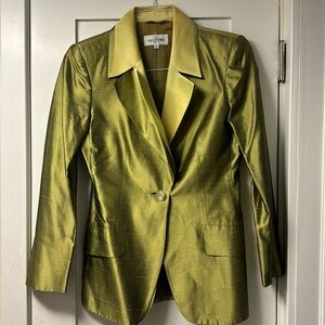 Miss Valentino, Jacket, Vintage, Silk, Size 4